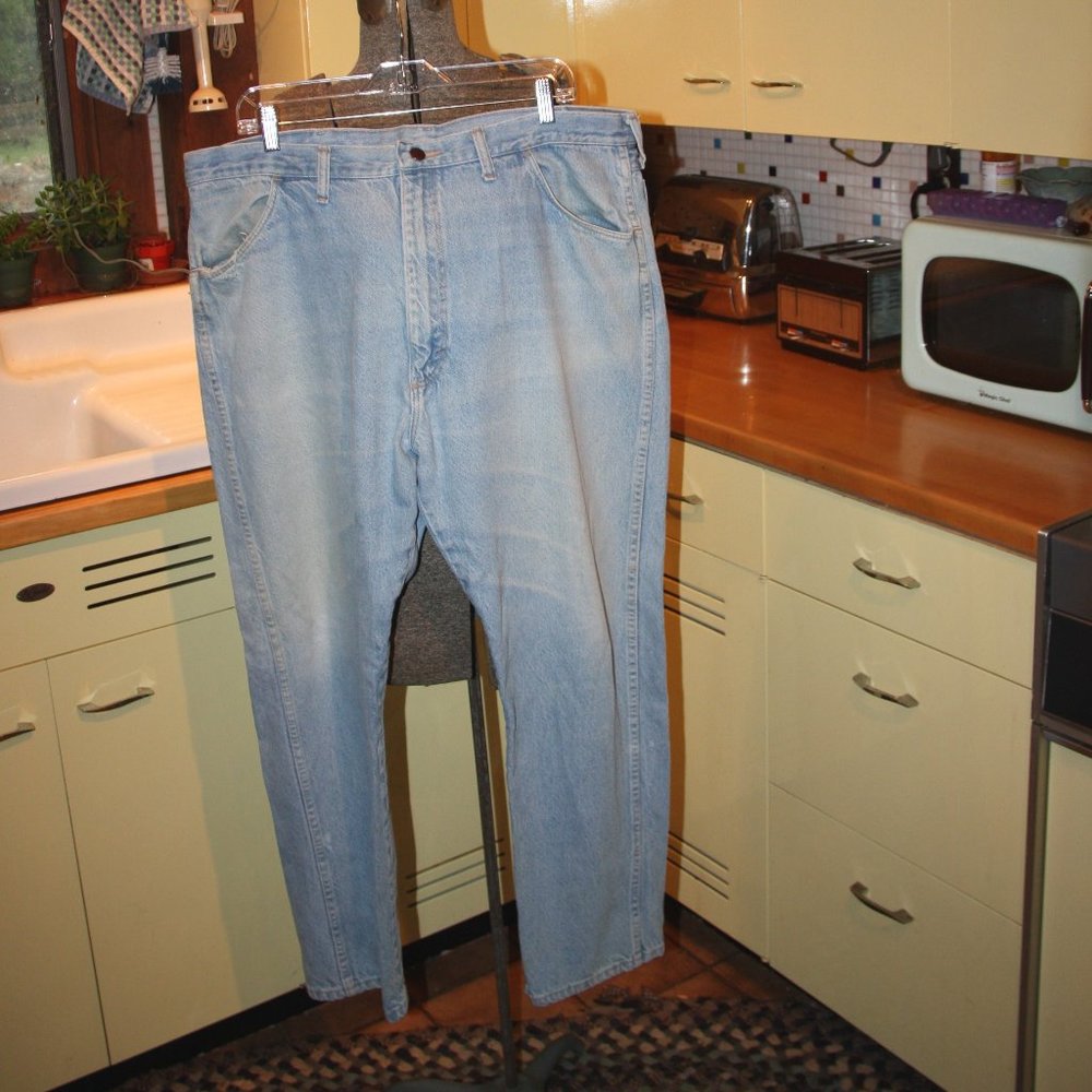 Men's Rustler Jeans Vintage Pants Worn 42x30